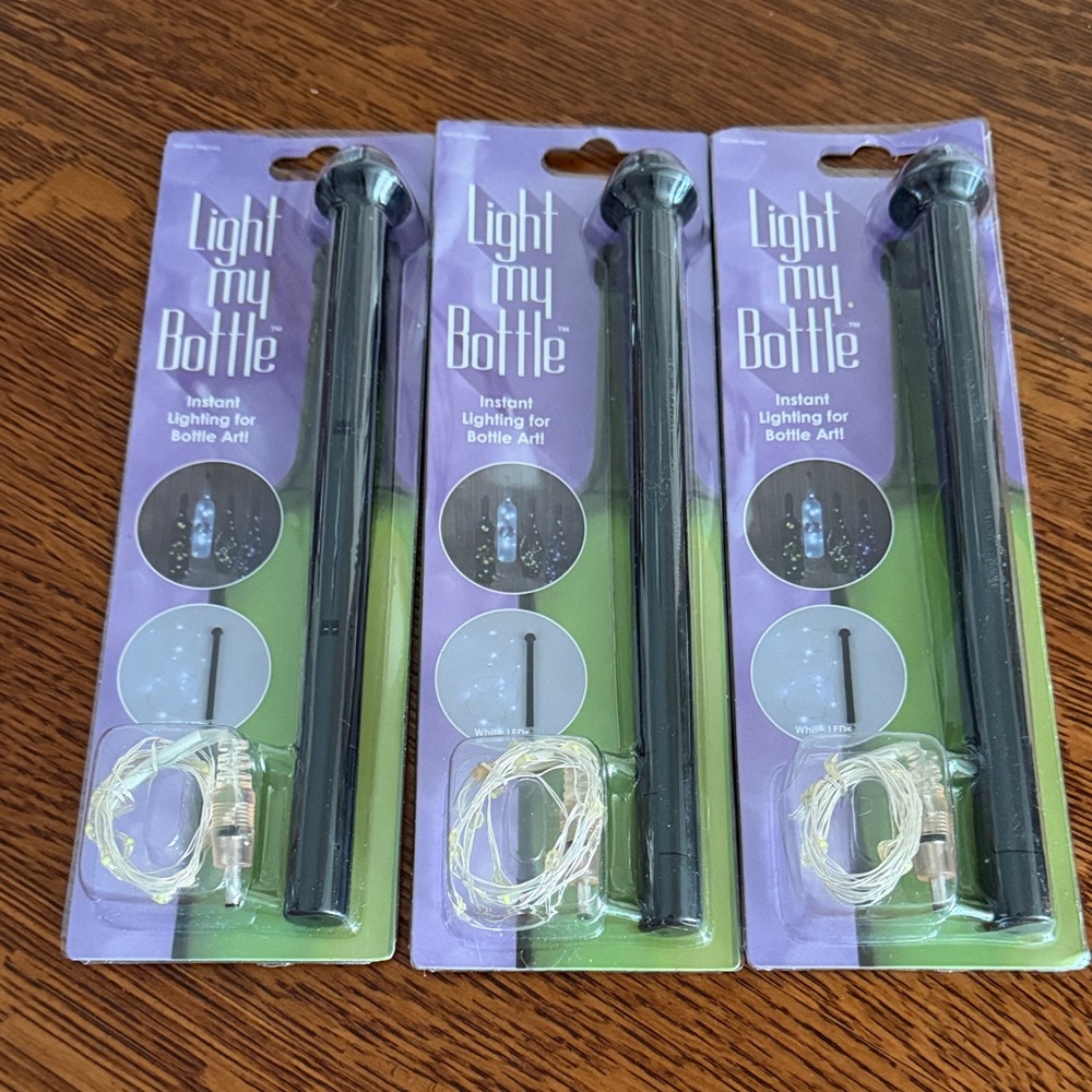 LED Bottle Lights - Black